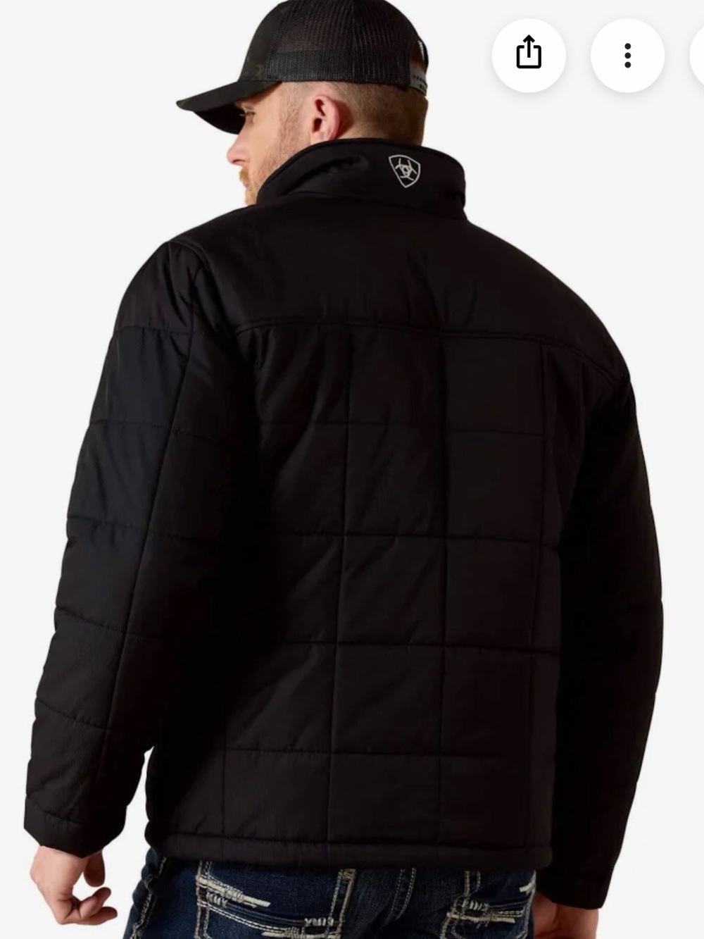 Ariat Men's Crius Quilted Insulated Jacket - Black